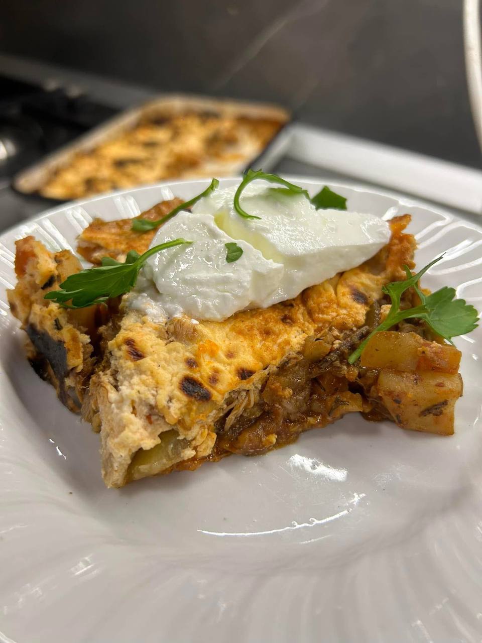 Вегетарианска мусака с гъба лъвска грива