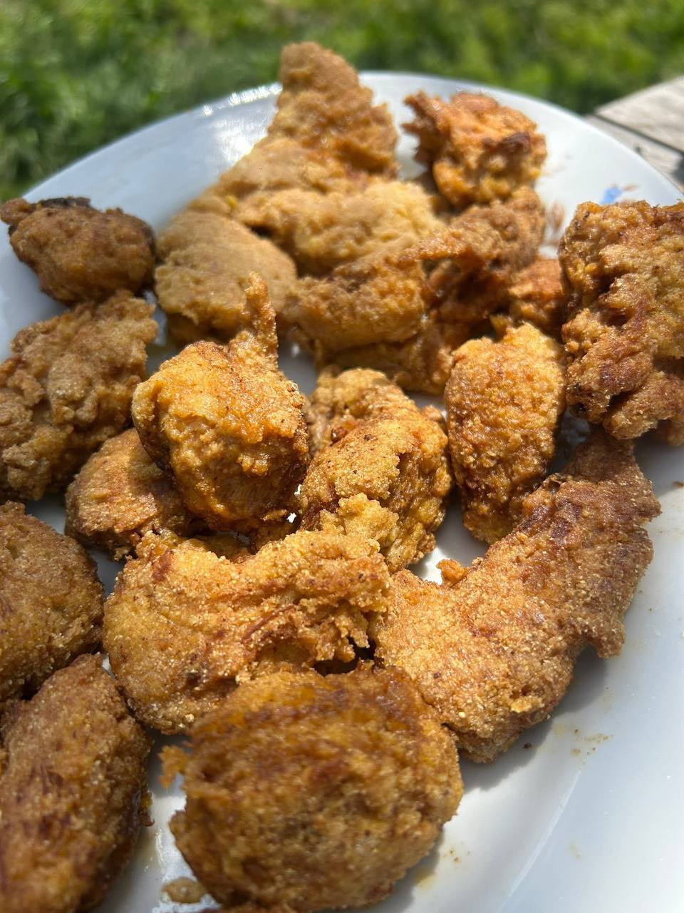 Панирани хапки от Лъвска грива в стил KFC